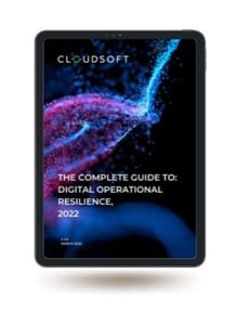 Operational resilience ebook in tablet