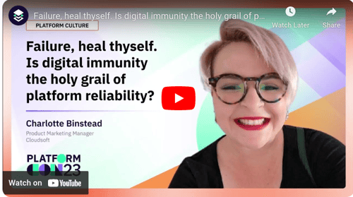 Watch us at PlatformCon! 🚀 Failure heal thyself. Is digital immunity the holy grail of platform reliability?