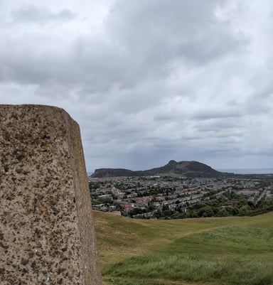 View of Arthur's seat from the top of Blackford Hill
