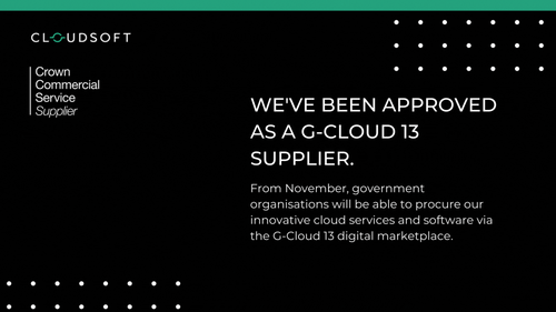 We're an approved supplier for G-Cloud 13!