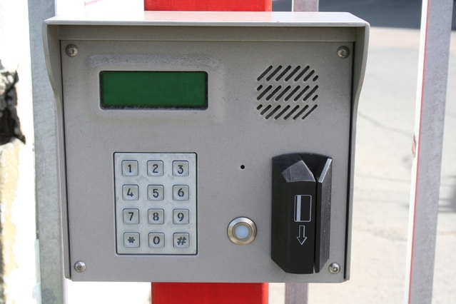 Card reader and keypad